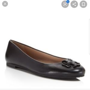 Tory Burch Lowell flats black sz 8 flats EUC